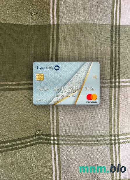 Pakistan Faysal bank wygląd zdjęcia mastercard skan PSD + zdjęcie